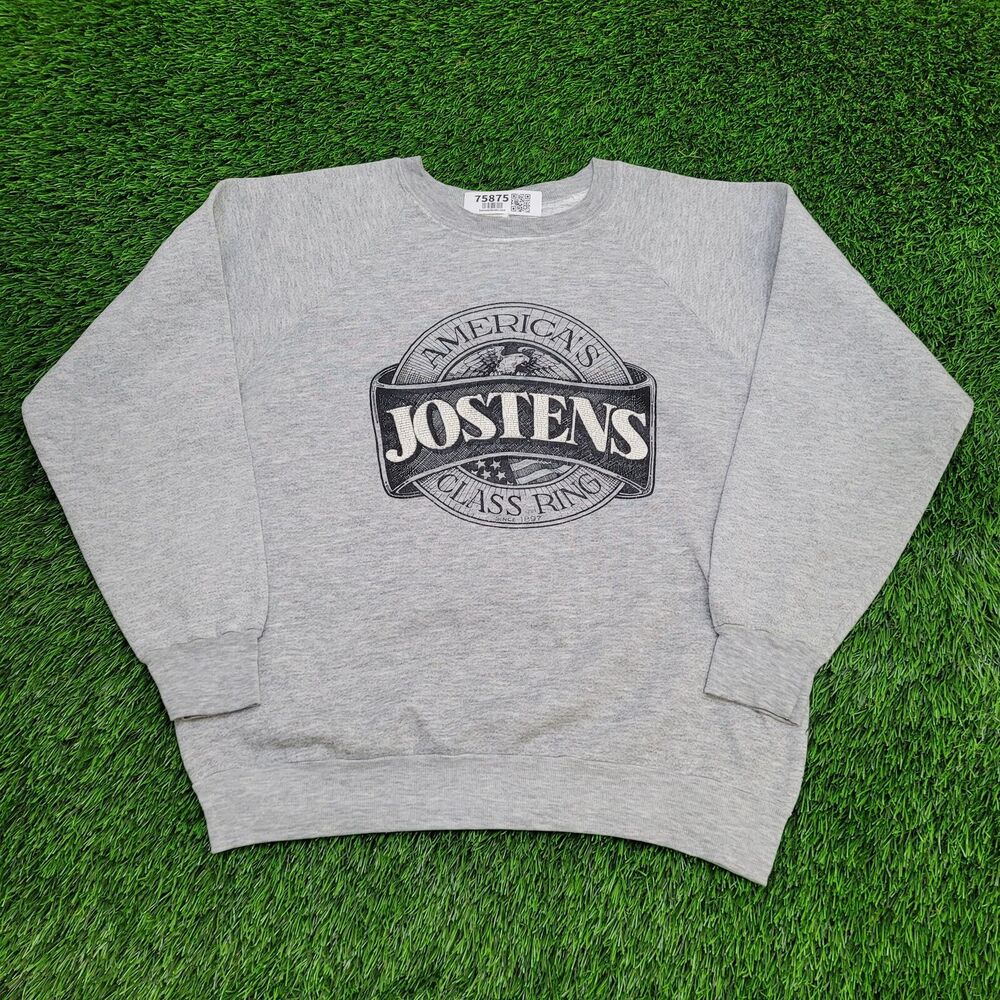 Vintage 80s Fruit-of-the-Loom Sweatshirt M/L 21x22 Gray Boxy